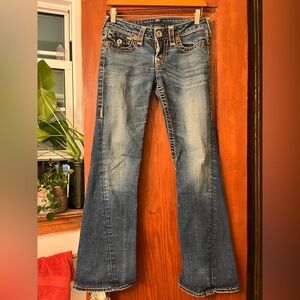 True Religion World Tour Dark Denim Pants Jeans Style #W10238719J Size 28